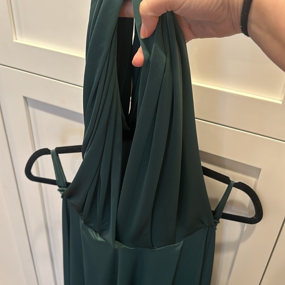 Twobirds Slit Dress in Forest Green - Picture 6 of 6